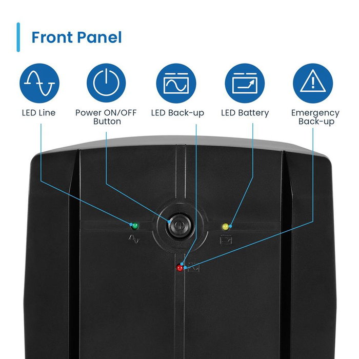 Ewent EW3997 UPS Line Interactive 1300VA 720W Negro Ewent EW3997 UPS Line Interactive 1300VA 720W Negro