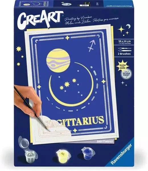 Ravensburger Kit de pintura por números CreArt Serie Trend D Zodiac: Sagitario