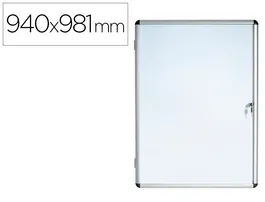 Bi-office Vitrina de Anuncios Interior Fondo Magnético Extraplana 940x981 mm