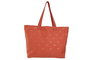 DKD Home Decor Bolso Mediterraneo Azul Coral Beige 55 x 14 x 35 cm Algodon Poliester