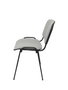 Silla Iso tapizada con Tela color Gris. Sin brazos