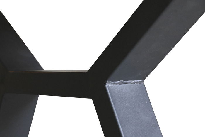 DKD Home Decor Mesa Comedor Marron Negro Metal MDF 200 x 100 x 75 cm