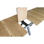 DKD Home Decor Mesa de Comedor Extensible Metal y MDF Marrón y Negro