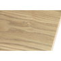 DKD Home Decor Mesa de Comedor Extensible Metal y MDF Marrón y Negro