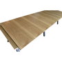 DKD Home Decor Mesa de Comedor Extensible Metal y MDF Marrón y Negro