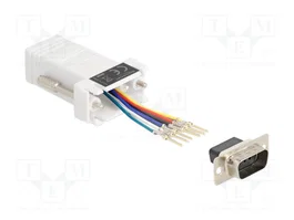 DeLOCK 67073 Adaptador D-Sub 9 Macho a RJ12 Hembra Blanco