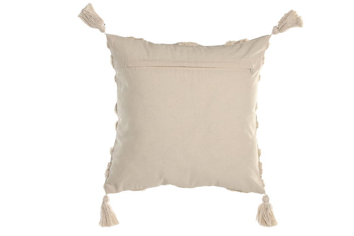 DKD Home Decor Cojin Boho Crudo 45 x 45 cm Algodon Hecho a Mano (2 Unidades) DKD Home Decor Cojin Boho Crudo 45 x 45 cm Algodon Hecho a Mano (2 Unidades)