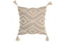DKD Home Decor Cojines de Algodón Hechos a Mano Crudo 45x45 cm (Pack de 2)