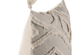 DKD Home Decor Cojin Boho Crudo 45 x 45 cm Algodon Hecho a Mano (2 Unidades)