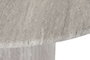 DKD Home Decor Mesa Redonda de Comedor Granito y MDF Gris