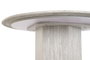 DKD Home Decor Mesa Redonda de Comedor Granito y MDF Gris