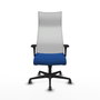 PIQUERAS Y CRESPO Sillón Albacete Azul y Blanco con Mecanismo Sincro