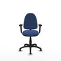 PIQUERAS Y CRESPO Silla de oficina Aýna Azul marino con Brazos 2D