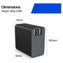 HP Cargador de pared GaN USB-C 100W Negro