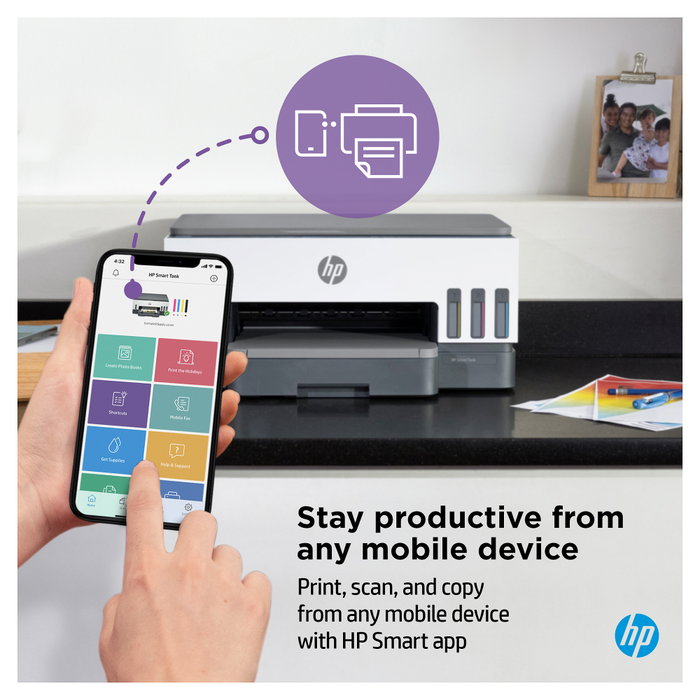 HP Smart Tank 7005 Multifunción Inyección de Tinta Color A4 Gris/Blanco