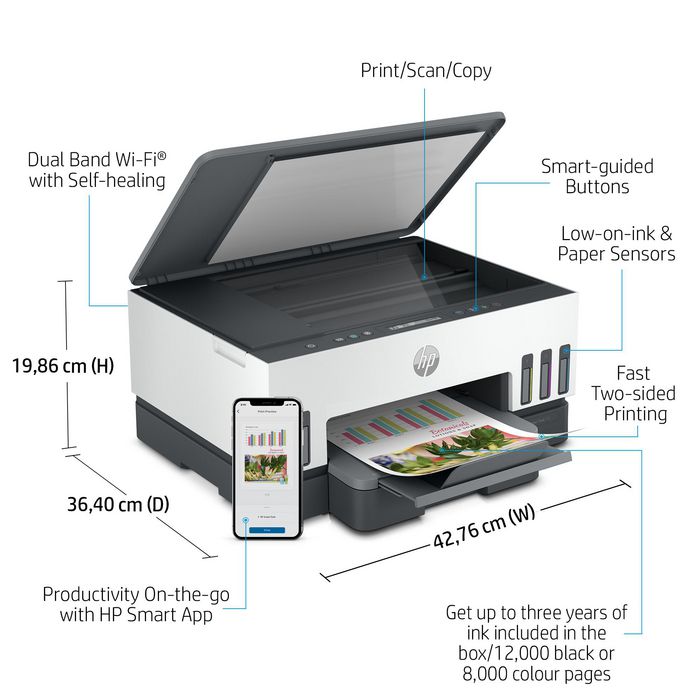 HP Smart Tank 7005 Multifunción Color A4