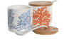 DKD Home Decor Azucarero Coral 22 de Dolomita, 175ml