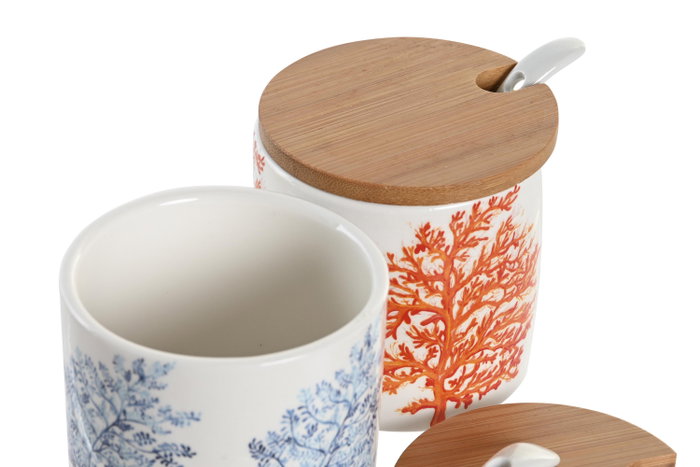 DKD Home Decor Azucarero Coral 22 de Dolomita, 175ml DKD Home Decor Azucarero Coral 22 de Dolomita, 175ml