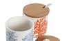 DKD Home Decor Azucarero Coral 22 de Dolomita, 175ml