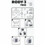 Zolux Jaula Rody3 trio de 3 niveles Blanco