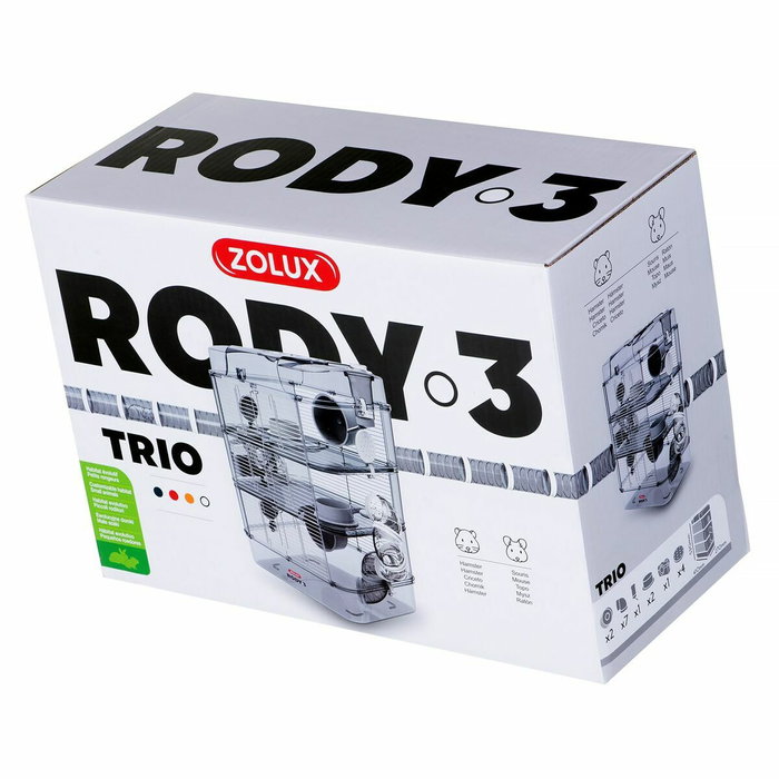 Zolux Jaula Rody3 trio de 3 niveles Blanco Zolux Jaula Rody3 trio de 3 niveles Blanco