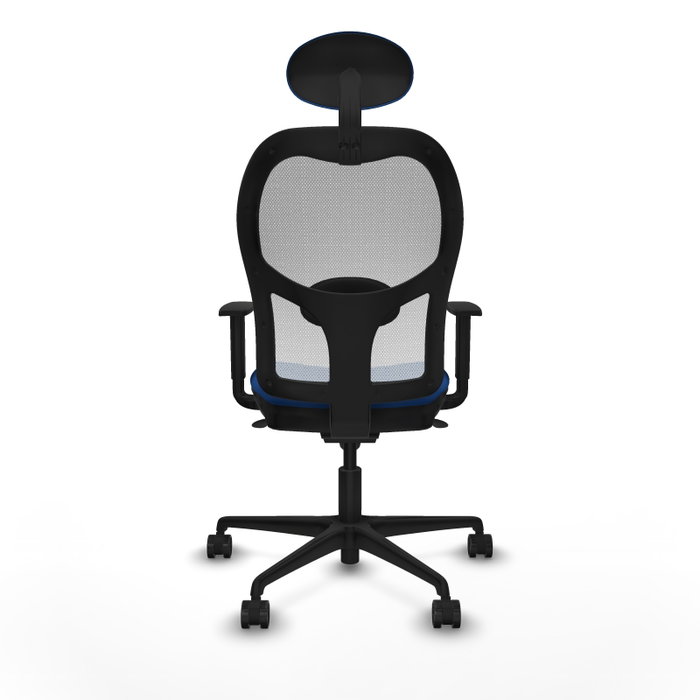 PIQUERAS Y CRESPO Silla de oficina Jorquera con mecanismo Sincro, Azul y Blanco PIQUERAS Y CRESPO Silla de oficina Jorquera con mecanismo Sincro, Azul y Blanco