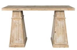DKD Home Decor Consola Neoclasico Natural Madera y MDF 40 x 90.5 x 160 cm