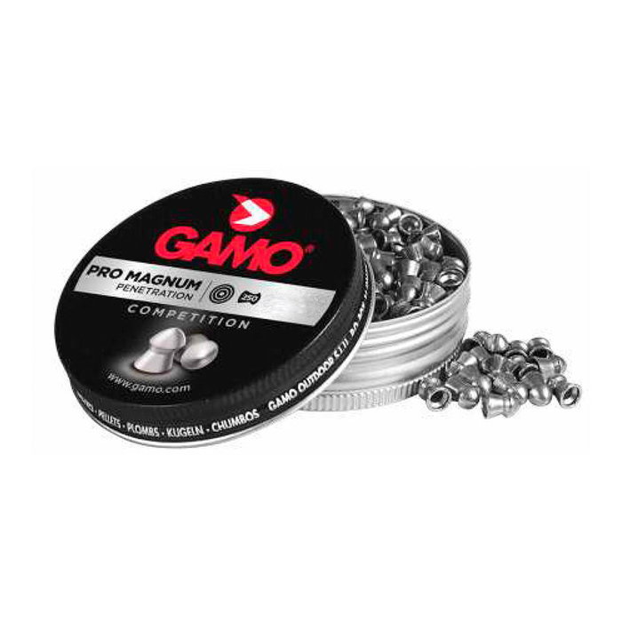 Gamo Pro Magnum Penetration Competition - Balines Calibre 6.35 mm (.25) 1.41g (21.75gr) - Cabeza Semiredonda - 175 Unidades Gamo Pro Magnum Penetration Competition - Balines Calibre 6.35 mm (.25) 1.41g (21.75gr) - Cabeza Semiredonda - 175 Unidades