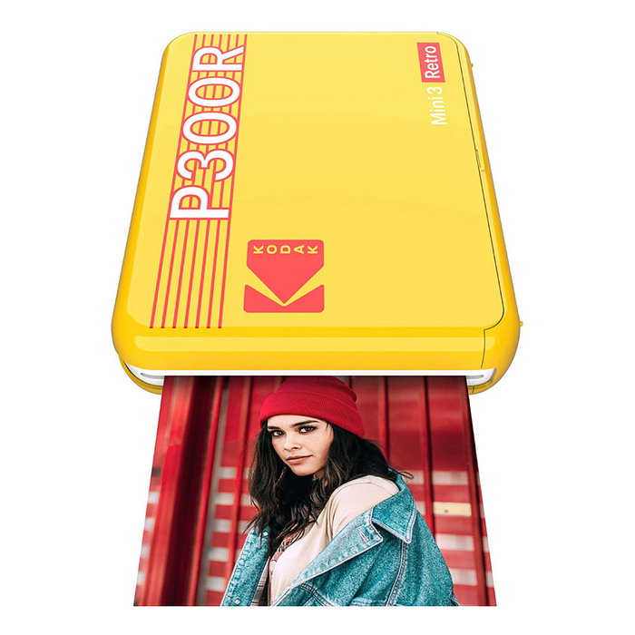 Kodak Mini 3 Retro 4Pass Fotodrucker, Impresora de Fotos Instantáneas Móvil Cuadrada Amarilla, Papel Incluido, LCD 1.7", Resistente al Agua Kodak Mini 3 Retro 4Pass Fotodrucker, Impresora de Fotos Instantáneas Móvil Cuadrada Amarilla, Papel Incluido, LCD 1.7", Resistente al Agua