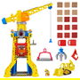 Spin Master Rubble & Crew Baupfoten Hof - Juego de Construcción con Grúa, Excavadora, Figura Rubble y Kinetic Sand - Juguete Patrulla Canina para Niños 3+ Años, Multicolor, 6067494