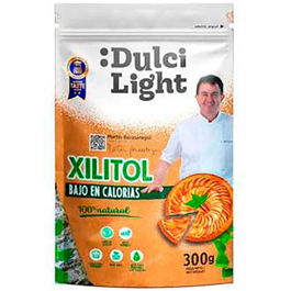 DULCILIGHT Xilitol Abedul 300Gr Bajo en Calorías Apto para Diabéticos Vegano Keto Friendly