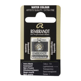Rembrandt Acuarela Pastilla Negro Marfil 701