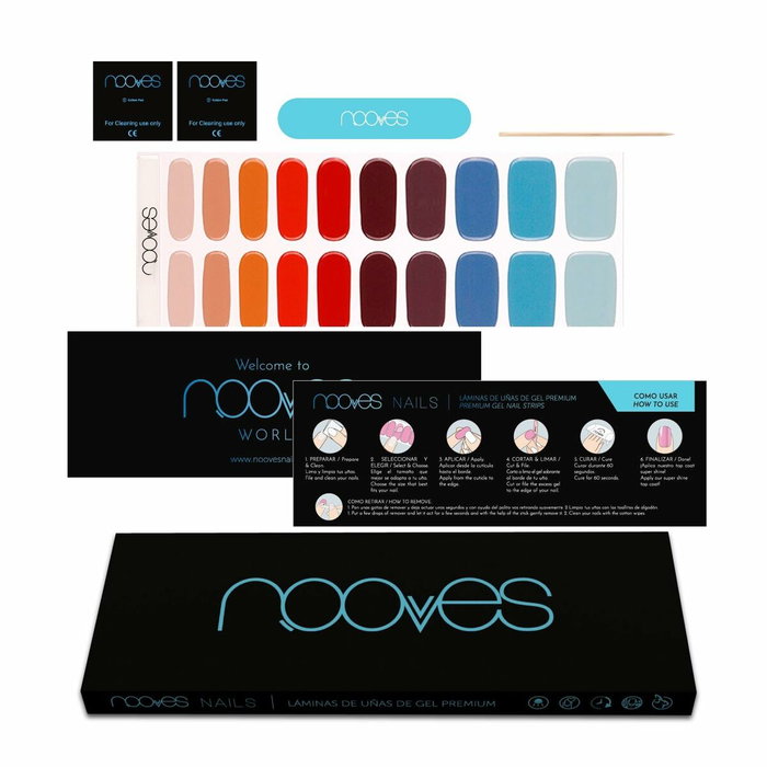 Nooves Láminas de Uñas de Gel Premium Glam #Melody (20 unidades)