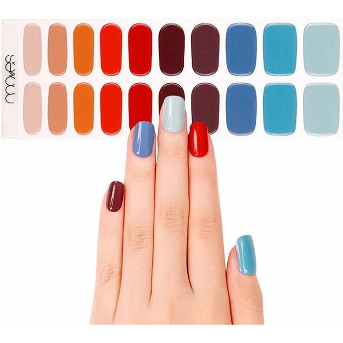 Nooves Láminas de Uñas de Gel Premium Glam #Melody (20 unidades)