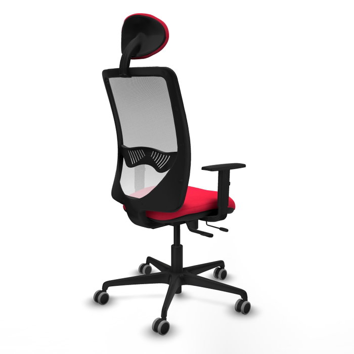 PIQUERAS Y CRESPO Silla de oficina Zulema con mecanismo Sincro/Traslack, Rojo y Blanco PIQUERAS Y CRESPO Silla de oficina Zulema con mecanismo Sincro/Traslack, Rojo y Blanco