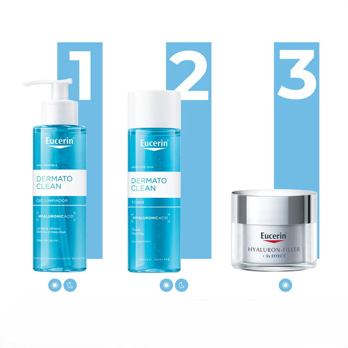 Eucerin DERMATOCLEAN Tónico Facial Sin Alcohol para Todo Tipo de Pieles, Incluidas Sensibles, 200 ml