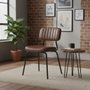 BORDECOR Pack de 4 sillas Cursa Marrón Envejecido