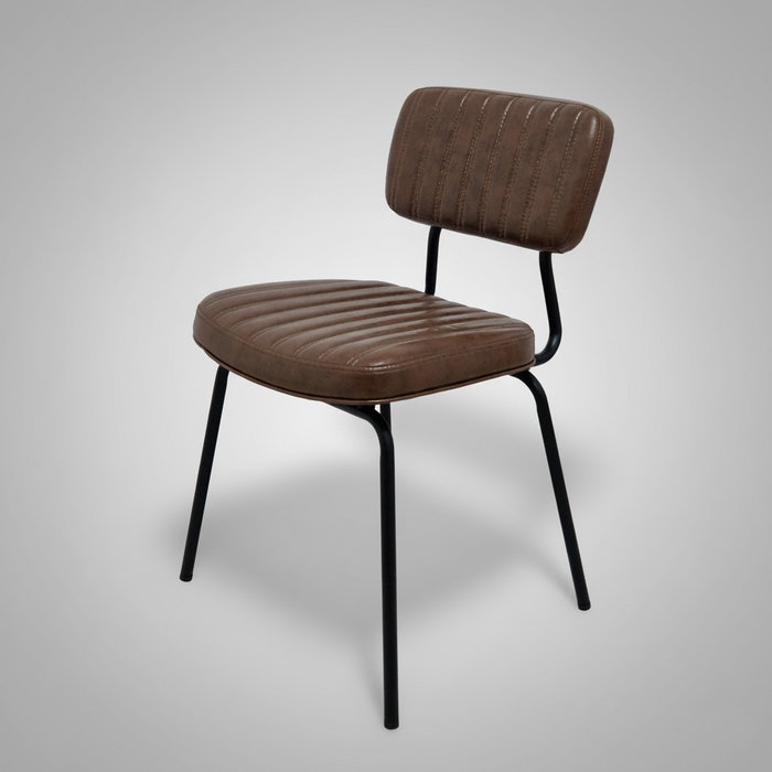 BORDECOR Pack de 4 sillas Cursa Marrón Envejecido BORDECOR Pack de 4 sillas Cursa Marrón Envejecido