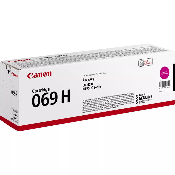 Canon Cartucho de Tóner 069H Magenta Original Canon Cartucho de Tóner 069H Magenta Original