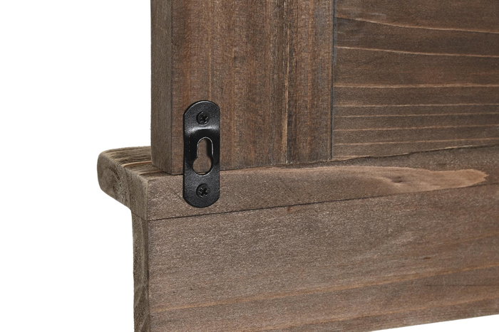 DKD Home Decor Perchero de Pared Casas Paulownia y Metal