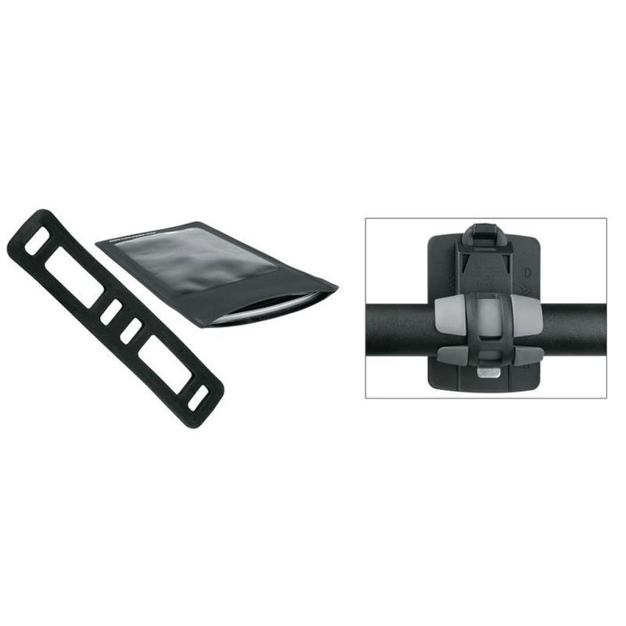 SKS Smartboy Soporte para Smartphone con Funda Impermeable - Fijación Rápida al Manillar, Sin Herramientas, Compatible con Móviles hasta 144x76x9mm SKS Smartboy Soporte para Smartphone con Funda Impermeable - Fijación Rápida al Manillar, Sin Herramientas, Compatible con Móviles hasta 144x76x9mm