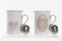 Mug Infusiones Tradicional DKD Home Decor Rosa Beige 8 x 11 x 10.5 cm (12 Unidades)