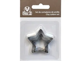 Sio-2 Cortadores Metálicos SIO-2® para Cerámica y Arcilla, Set de 3 Piezas, Herramientas de Modelado y Manualidades