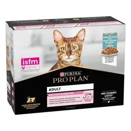 Purina Pro Plan Feline Delicate Pescado del Oceano en Salsa para Gatos con Digestión Sensible - 10 Latas de 85 gr