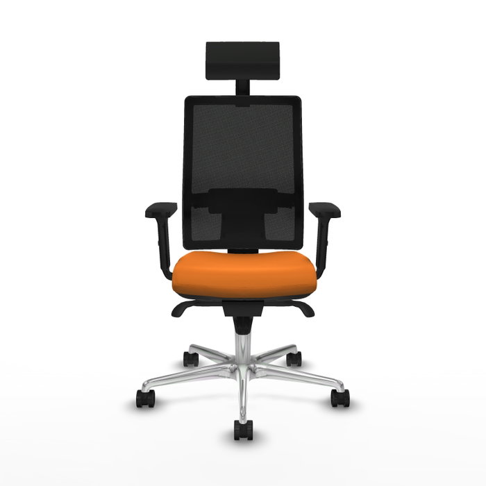 PIQUERAS Y CRESPO Silla de oficina Horna Naranja y Negro