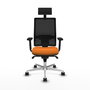 PIQUERAS Y CRESPO Silla de oficina Horna Naranja y Negro
