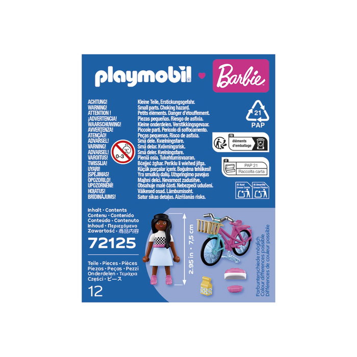 Playmobil 72125 Barbie Brooklyn Bicicleta Playa Malibú +4 años Español