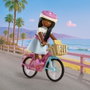 Playmobil 72125 Barbie Brooklyn Bicicleta Playa Malibú +4 años Español