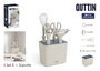 Quttin Set de 5 Utensilios de Cocina con Soporte