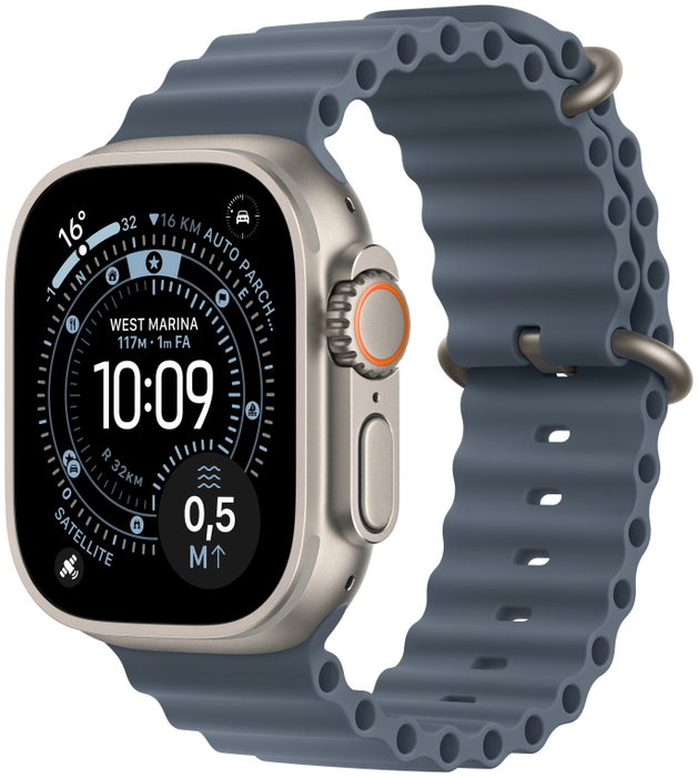 Apple Watch Ultra 3 GPS/Cellular 49mm Titanio Natural y Correa Ocean Azul Naútico